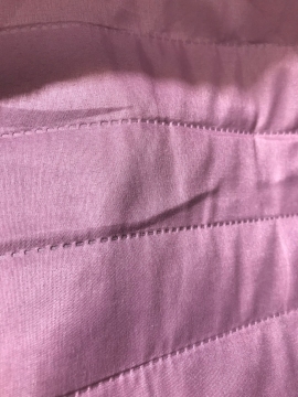 Pink 2cm Stripe Ultrasonic Microfiber Fabric