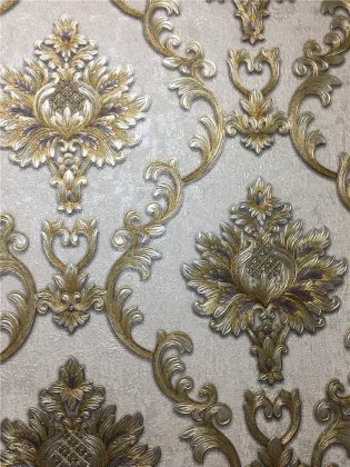 damask pvc Wallpaper for Home Wall Paper Decoration