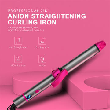 Bubble hair wand curling iron for long hair