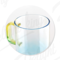 Set di tazze per brocca d&#39;acqua in vetro borosilicato di colore sfumato