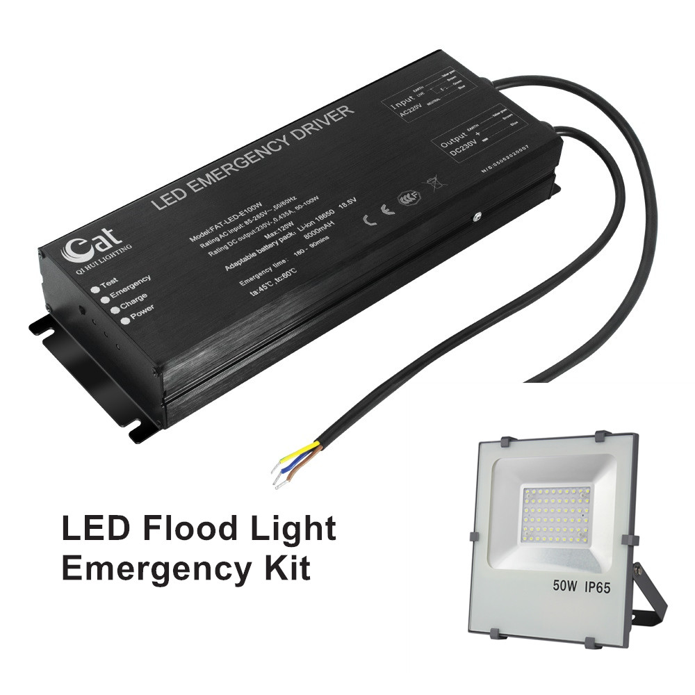 50W 100W LED طقم الطوارئ ضوء الفيضانات
