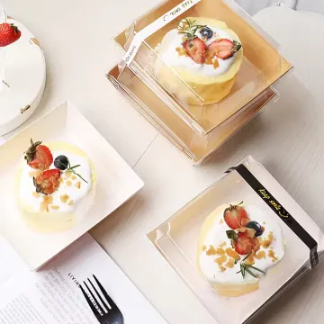 Kraft Paper Box with Clear Lid for Takeaway