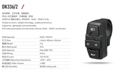 LVCO Original Switch Button Spare Parts for Mantis 10/Mantis 8 Steering Function Turn Signal Control