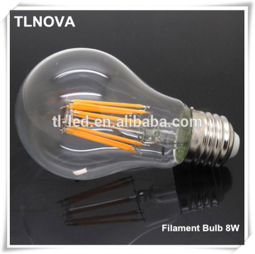 2016Hot LED Filament Bulb Lights A19 A60 Dimmable 360 Edison LED Bulb Filament E27 E26 B22 4W 6W 8W CE Rohs FCC INMETRO