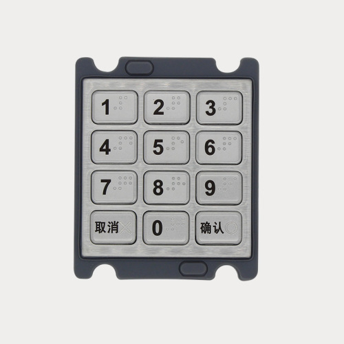 Keypado numérico de metal SNK055A con braille