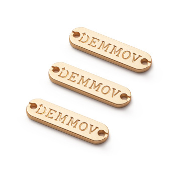 Decorative Metal Labels and Tags for Clothing and Swimwear