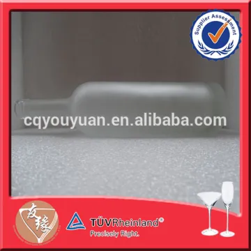Round Glass Liquor Bottles 750ML Cork Top Bottle Wine Frosted Glass