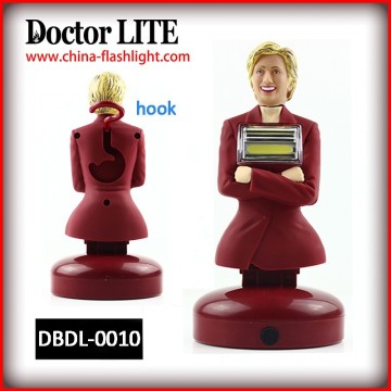 Hillary kommer !!! Hillary Clinton Model Cob Desk Lamp, grossist 1*3W Cob Hook Light, Hillary Gift Lamp