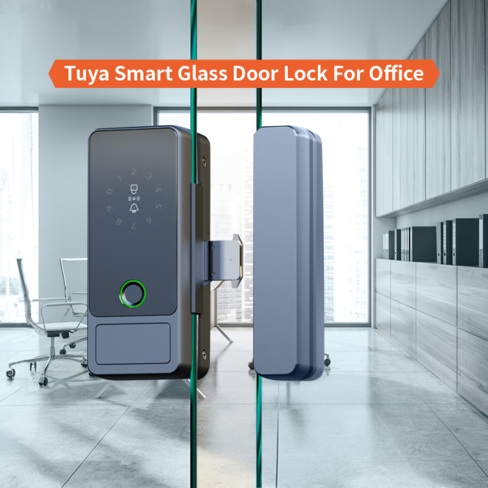 Отпечаток пальца Tuya Smart Slind Glass Door Lock Lock