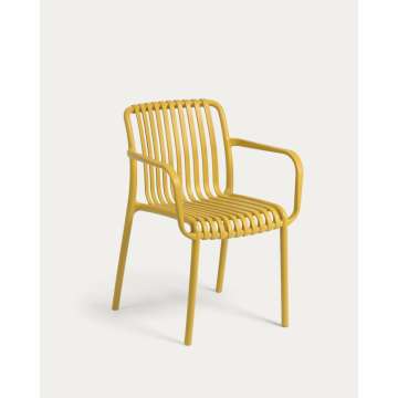 Stackable Plastic Outdoor Garden Chairs Weather-Resistant