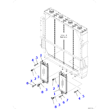 Wheel loader WA600-6R Cooler 426-S05-4310