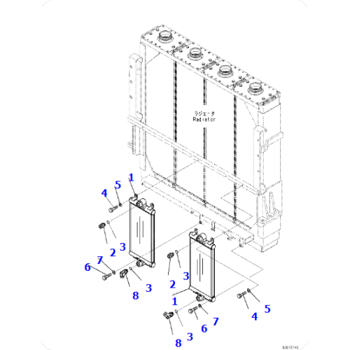 Wheel loader WA600-6R Cooler 426-S05-4310