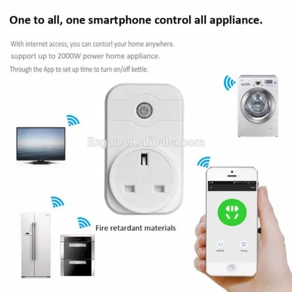 iOS Android phone Free App control Smart wifi remote control power socket