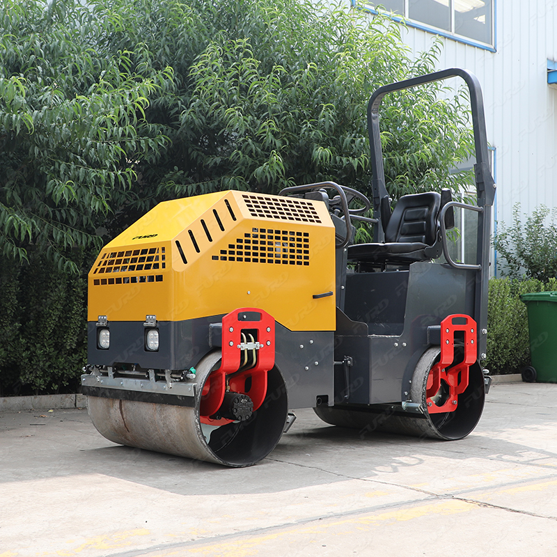 Factory supply double drum 1.8 tons vibratory road roller for sale