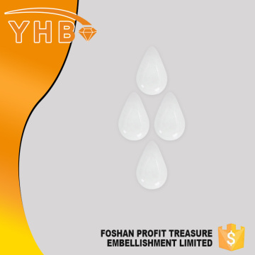 YHB Free sample china intensive Tear Drop shape ceramic decorative beads for clothes