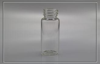 11ml screw neck clear glass vial with white plastic cap for