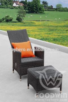 GW3092SET outdoor furniture woven rattan reclining chair leisure set