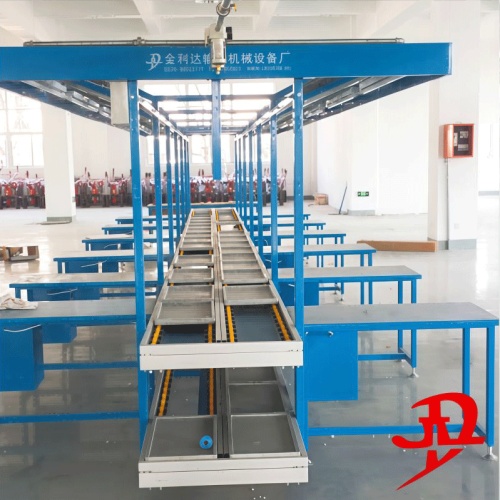 Línea de montaje modular para la producción de componentes