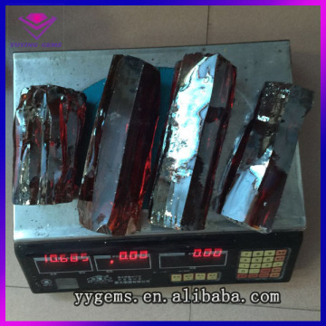 La Created Red CZ / cubic zirconia rough / Raw Material for jewelry