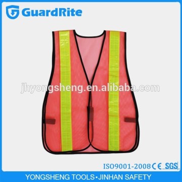 GuardRite Brand Hot Selling Workplace Red Mesh Safety Vest