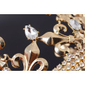 Gold Metal Flower-de-luce Pageant Tiaras