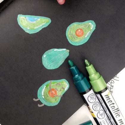 Factory Direct Sales Uni Posca Paint Metallic Marker Pen, Multi-colored Metal Marker