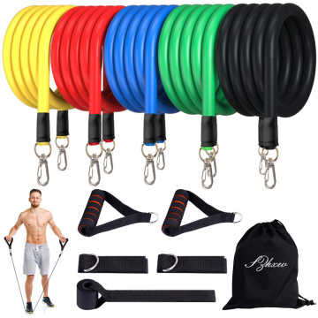 Ilogo Yangokwezifiso 11 Pcs Exercise Resistance Band Set