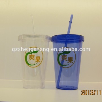 straw mug with plastic kids water bottle(bpa free,pass SGS)