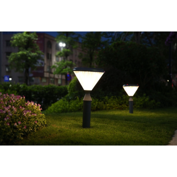 Cast aluminum solar garden lights for residential quarters