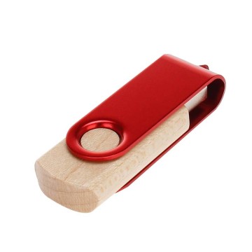 Multicolor Metal Wooden 8GB 16GB USB Flash Drive