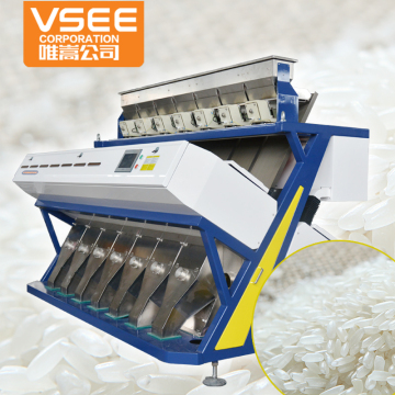 high resolution large capacity CCD camera rice color sorter machine