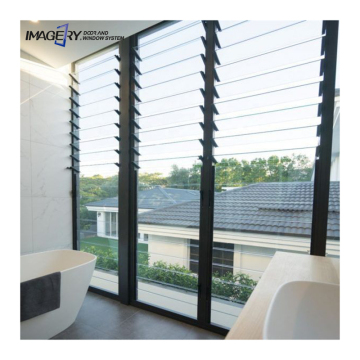 Adjustable Security Rear Glass Houses with Aluminum Louvers, Frames, Windows Hardware, and Electrical Shutter