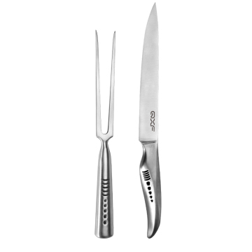 QXF Unique Design 2-Piece Lightweight Carving Knife Set for BBQ Gifts