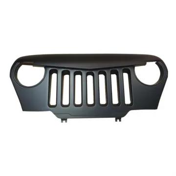 Lantsun J187 Matte Black Overlay TJ Grill 1997-2006 for Jeep Wrangler TJ LJ