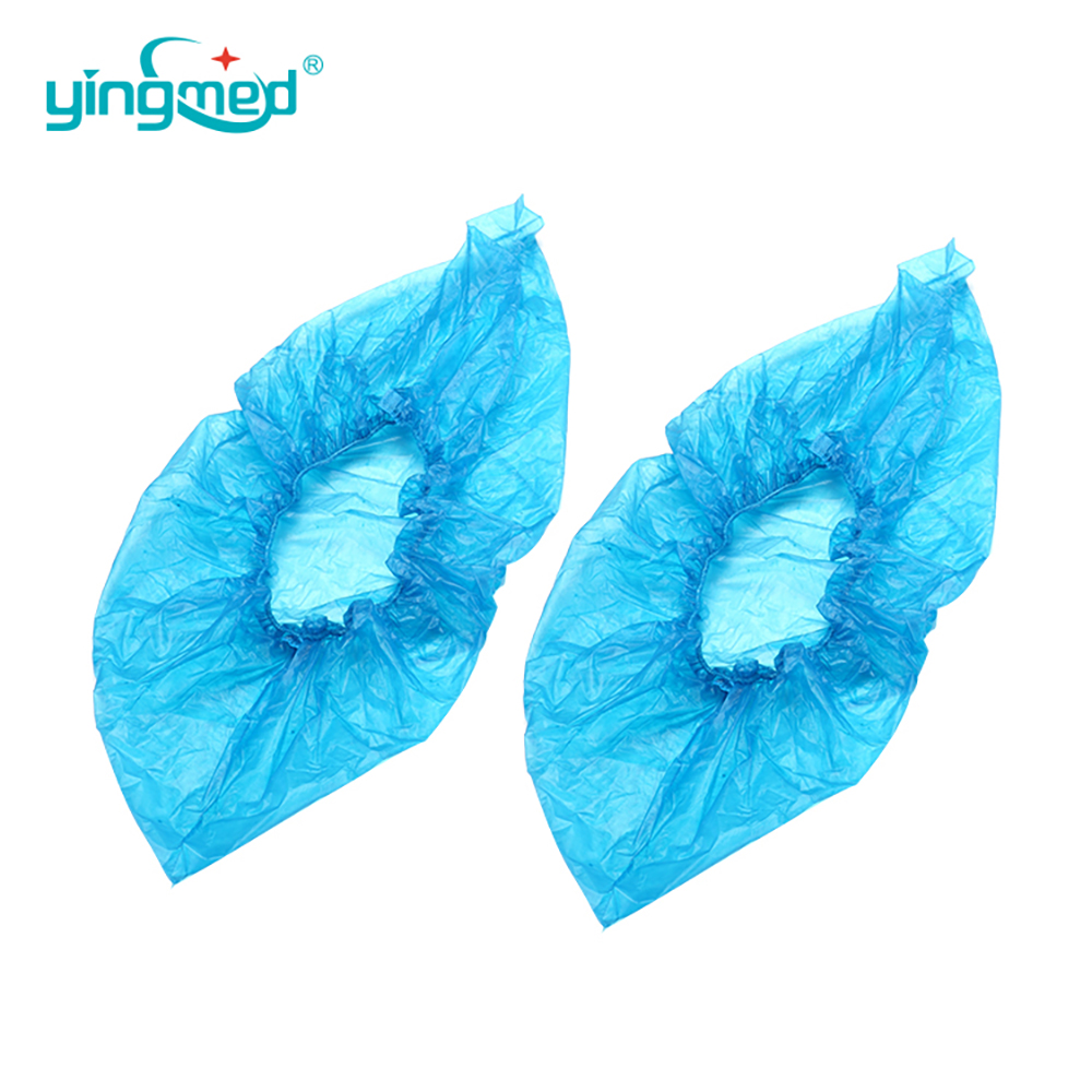 Medical waterproof plastic CPE/PE shoe cover