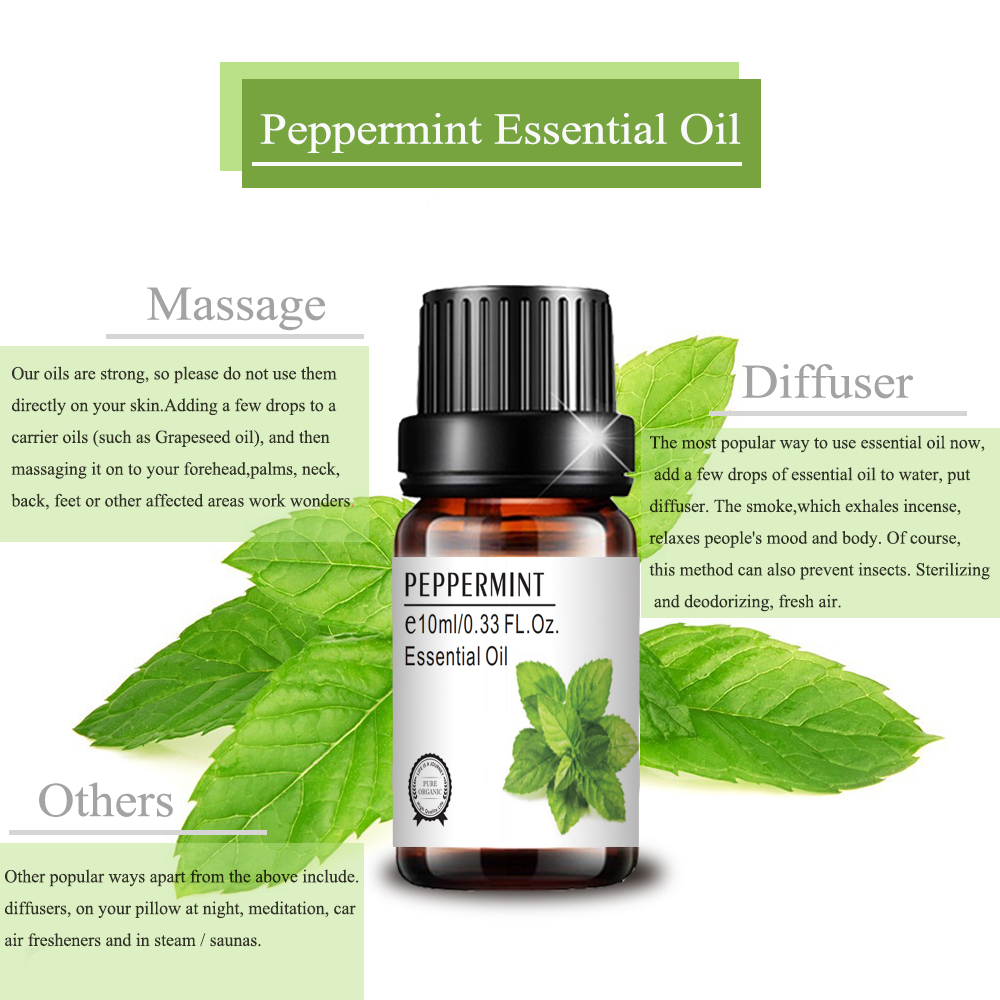 high quality 100% pure private label peppermint essential oil