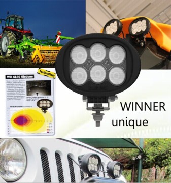 60W IP68 CREE Oledone LED Tractor Working Lights Wd-6L60