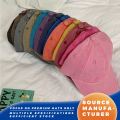 Topi Baseball Katun Polos Multiwarna