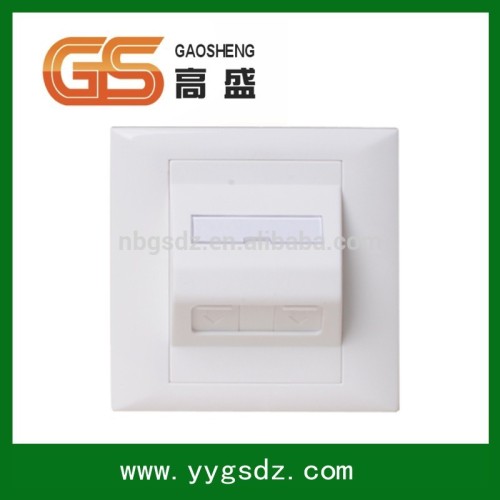 High Quality Made In China RJ45 RJ11 AMP 2 Port Plastic Faceplate