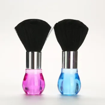 Hot Selling Plastic Crystal Handle Fiber Neck Duster Brush