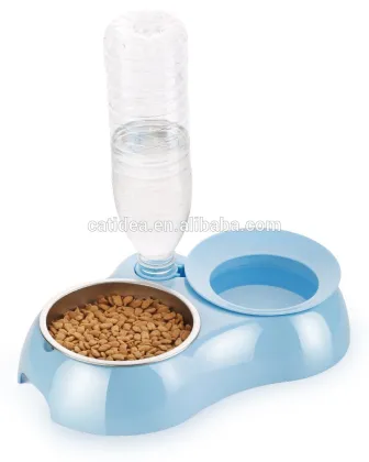 Pet feeder, double cat feeder, pet feeding, silicone double feeder