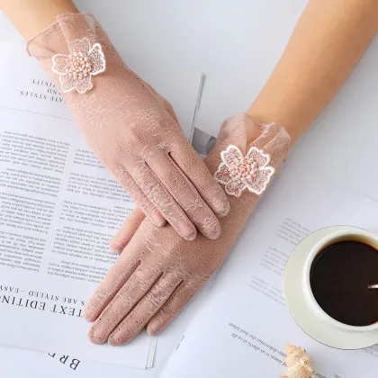 Luxury Fashion Bridal Lace Hand Gloves