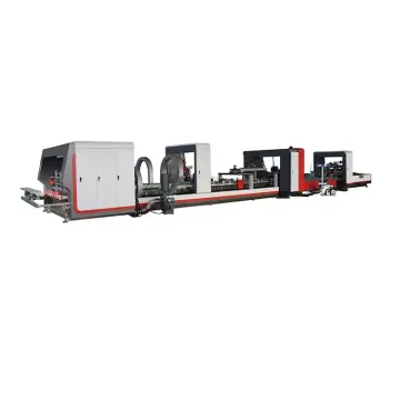 Automatic Folder Gluing and Stitching Machine