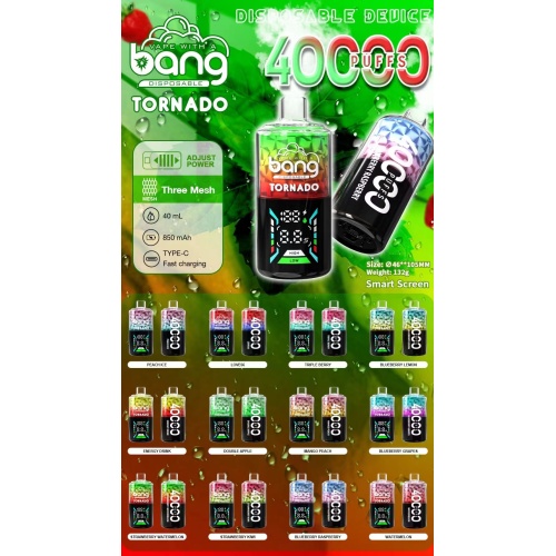 Bang Tornado 40000 Puffs Disposable Vape Italy Wholesale