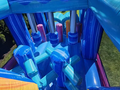 Commercial Grade Bouncy Castle: Mushroom Ice Cream Design for Kids