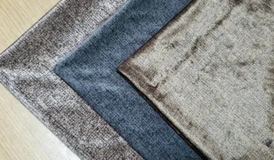 Polyester Knitted Material Solid Color Printed Velvet Fabric