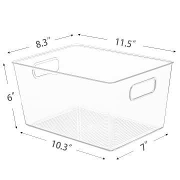 Plastic Clear Drink Soda Can Organizer for Refrigerator Fridge Storage