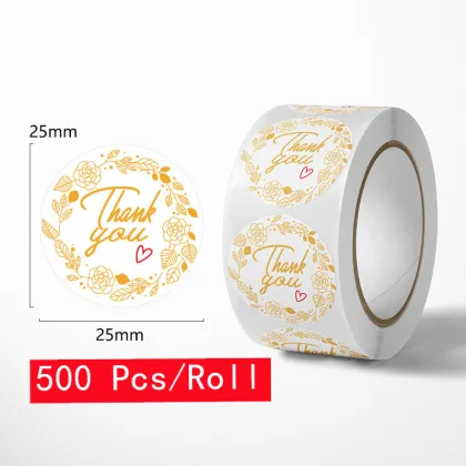 Thank you stickers labels