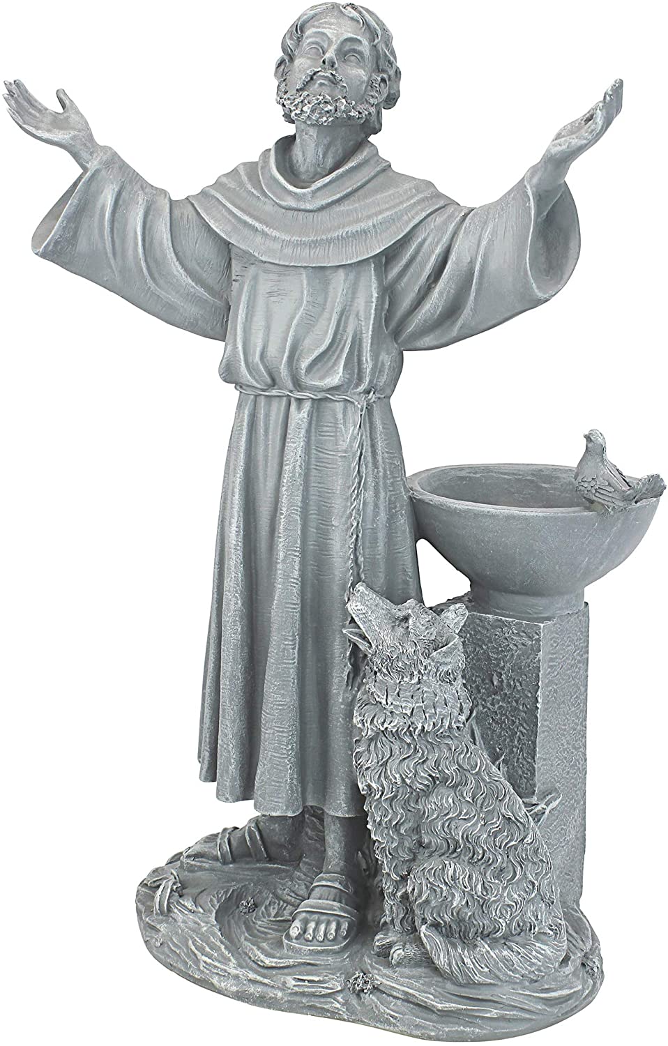 聖フランシスの祝福の宗教的な庭の彫刻