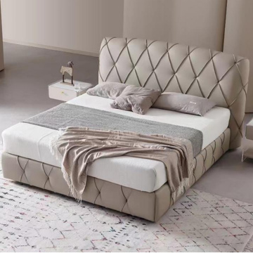 Frame Fabric Soft Bed High Decorative Furniture Bed Manufactory